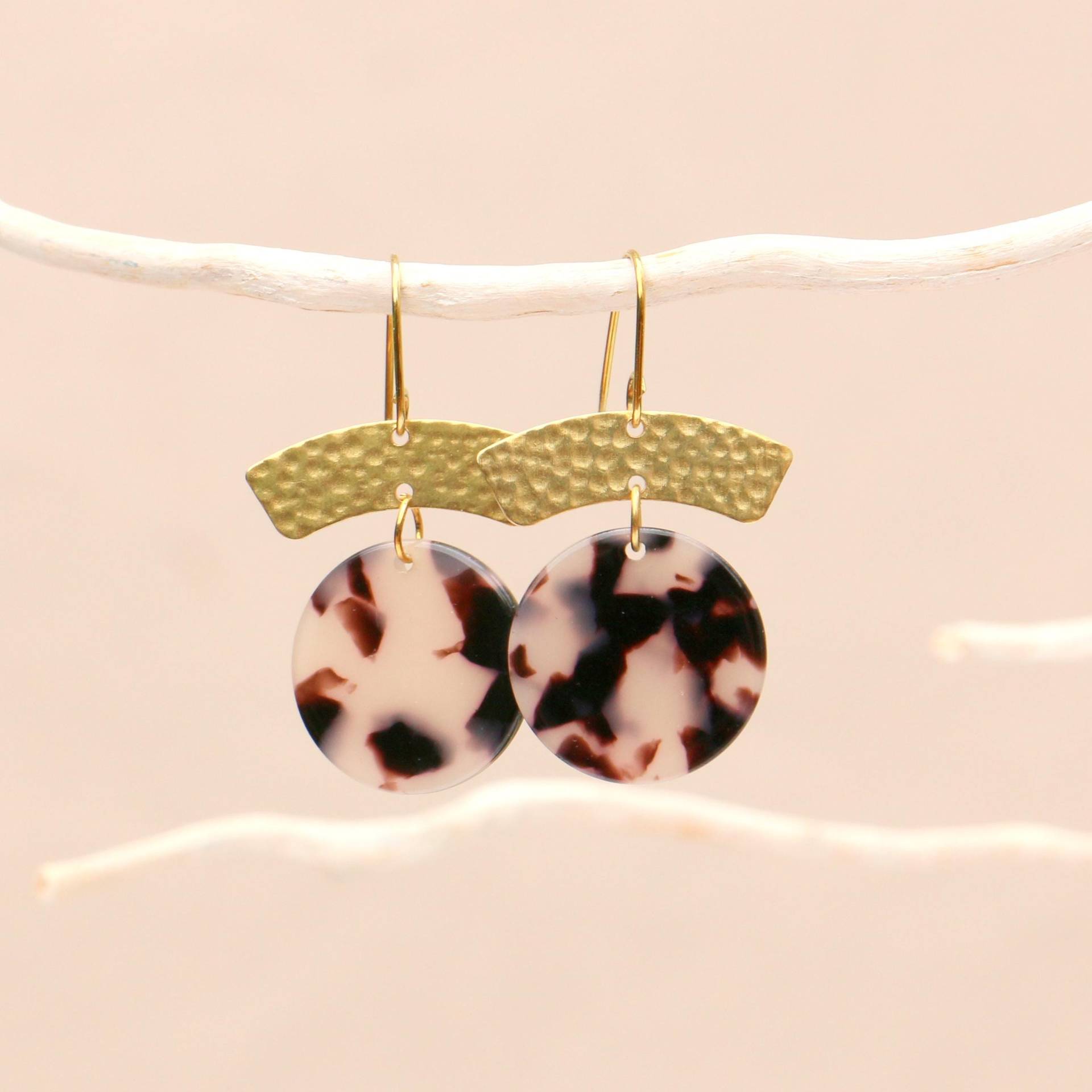 Ohrringe Messing Und Acetat Schildpatt von ohfunky