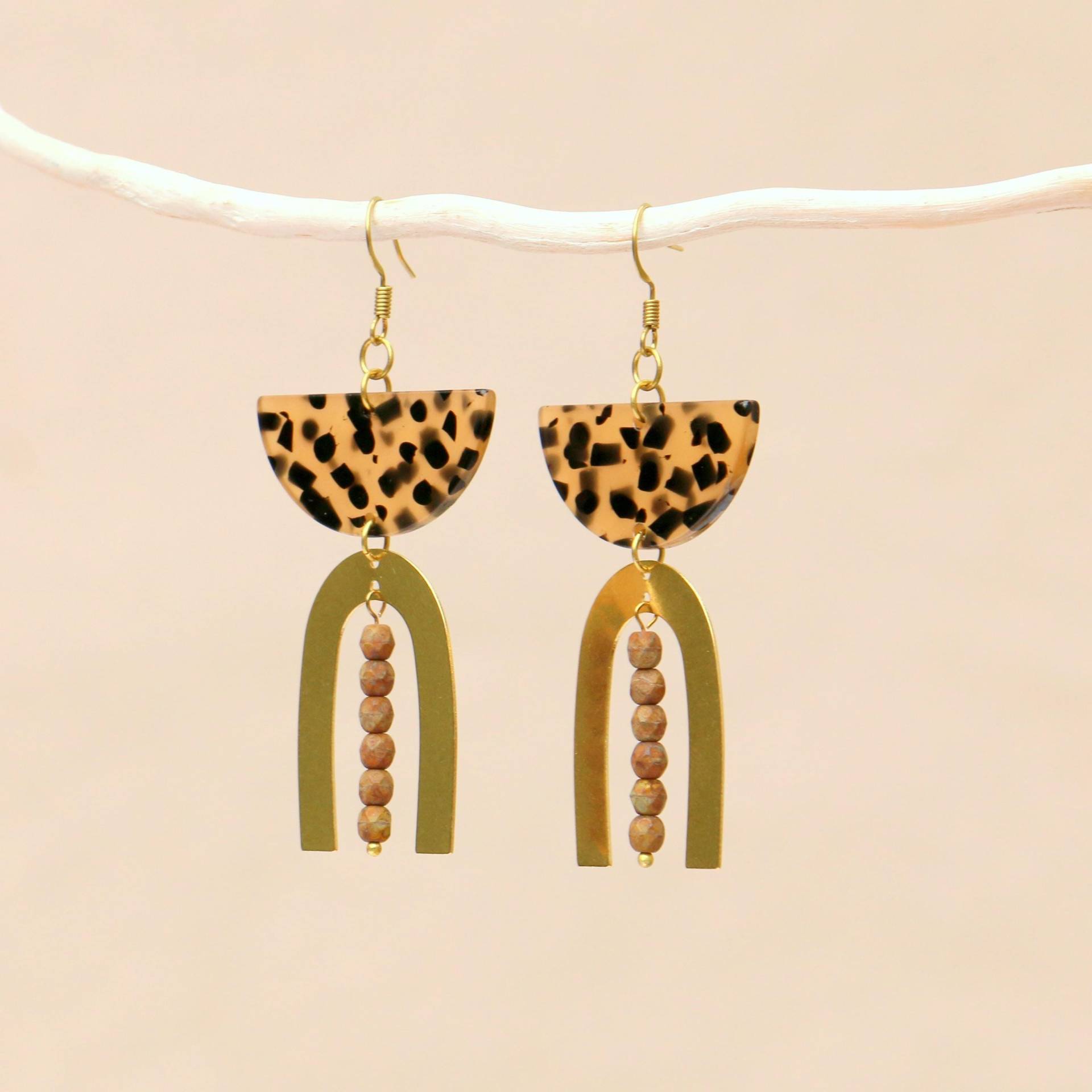 Safari Dreams Große Hängende Statement Ohrringe von ohfunky