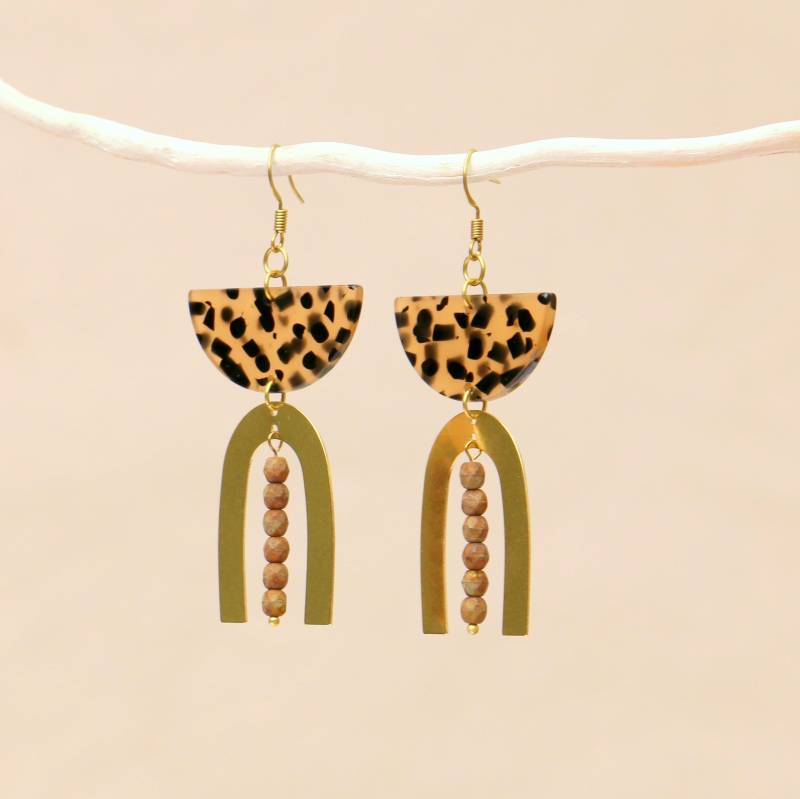Safari Dreams Große Hängende Statement Ohrringe von ohfunky