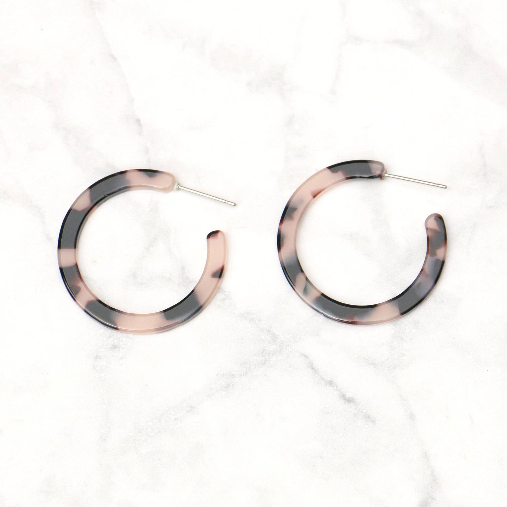 Schildpatt Acetat Creolen von ohfunky