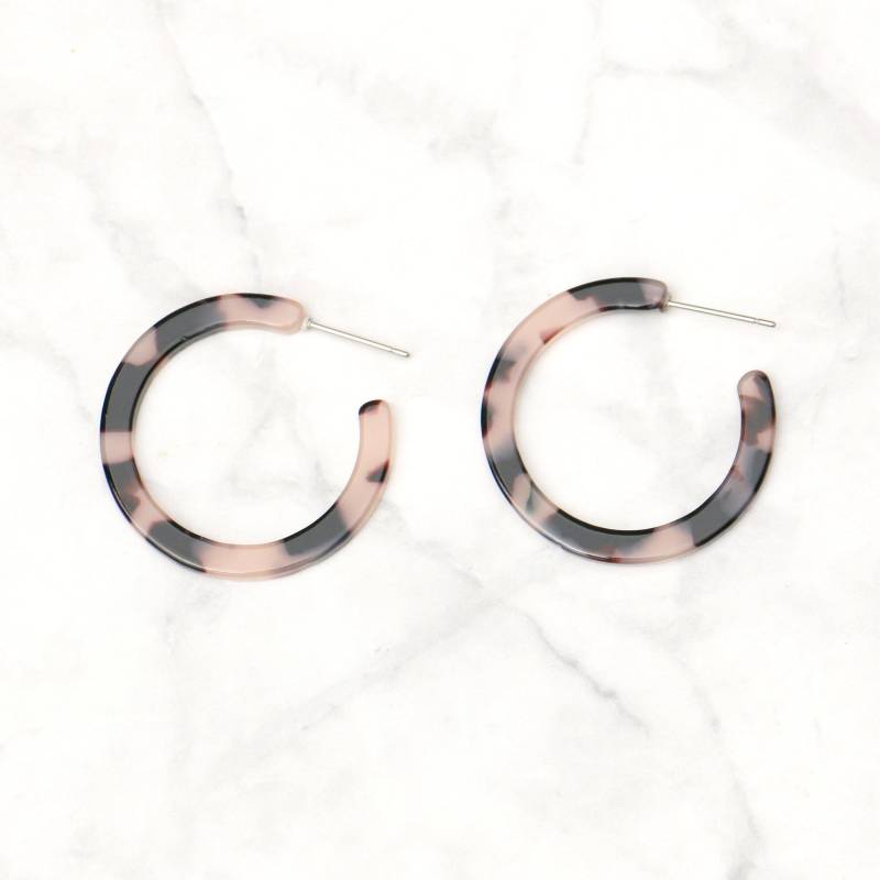 Schildpatt Acetat Creolen von ohfunky