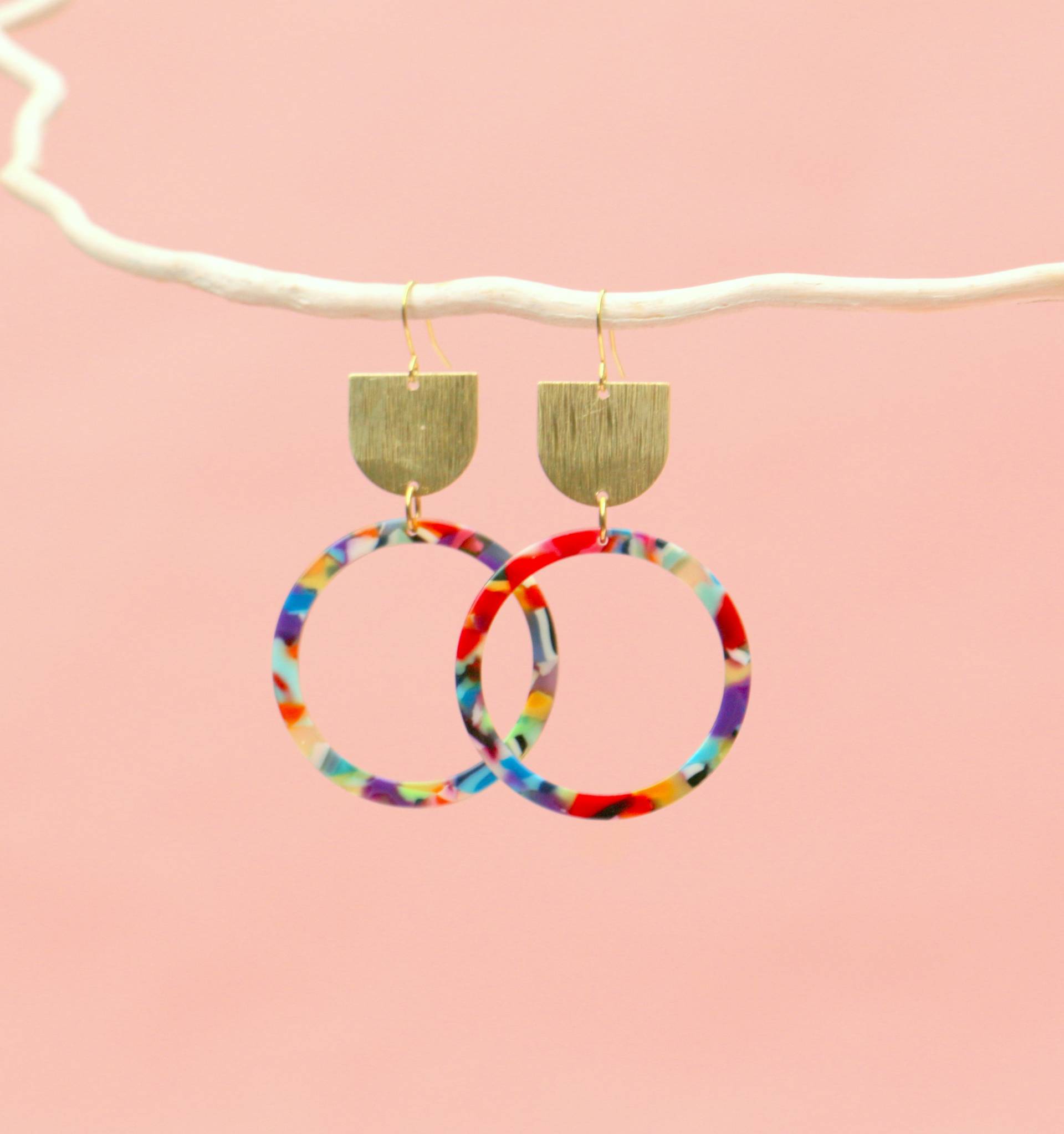 statement Kreis Ohrringe Color Your Life von ohfunky