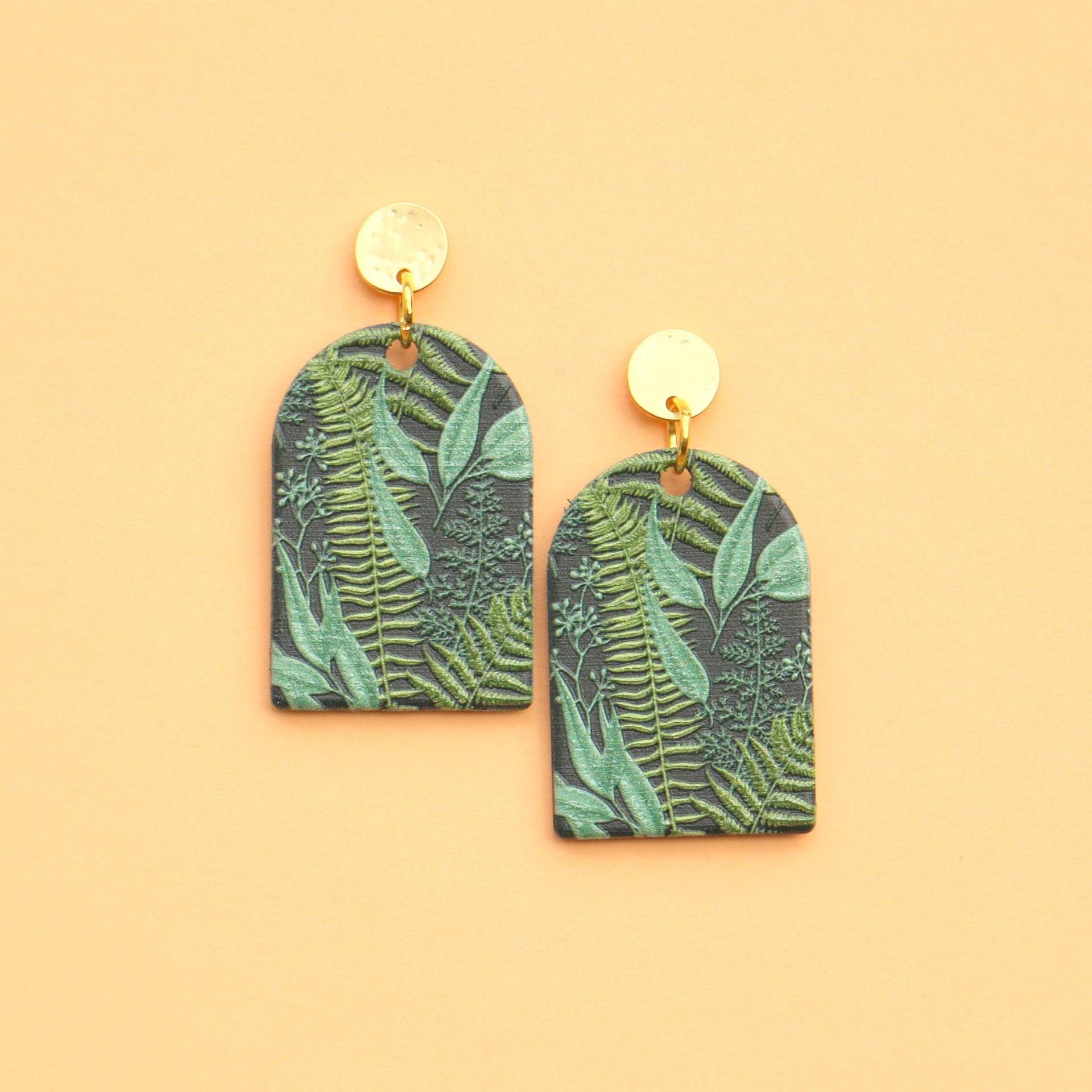 statement Ohrringe Farn von ohfunky