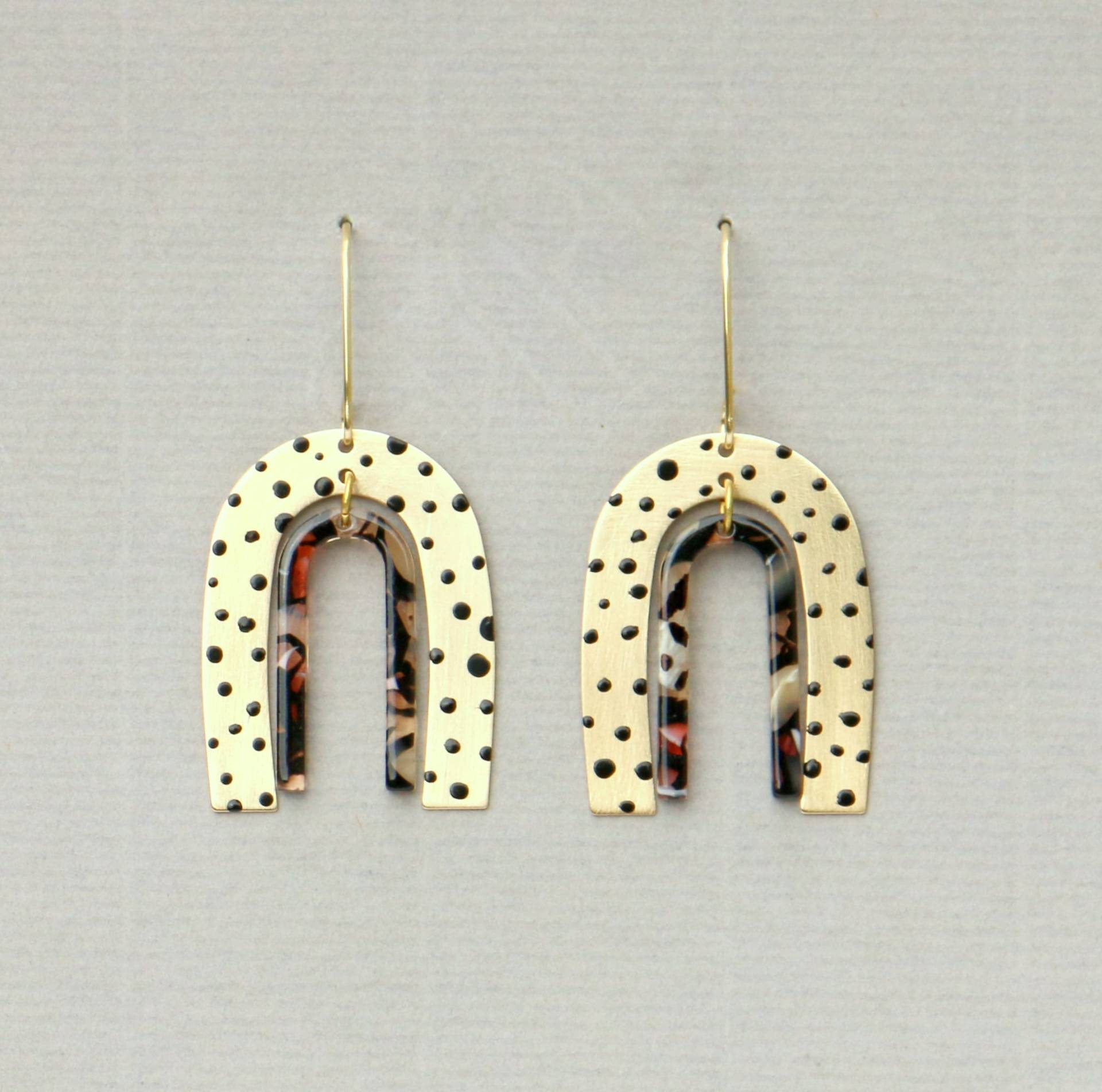 statement Ohrringe Messing Und Acetat von ohfunky