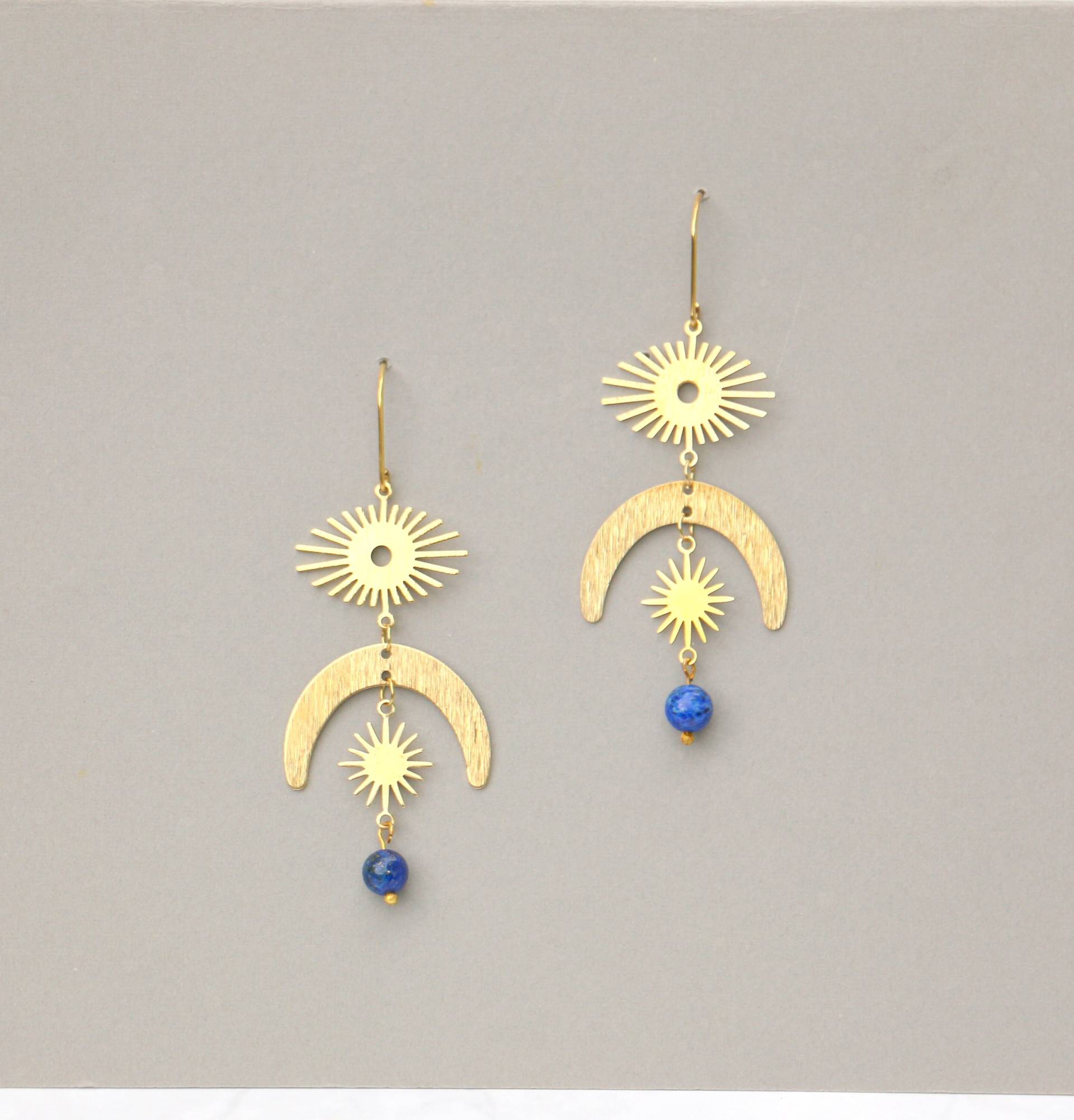 statement Ohrringe Sonne Mond von ohfunky