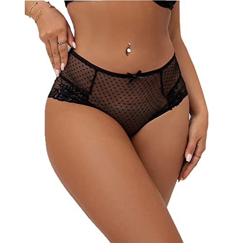 ohmydear Damen Sexy Unterwäsche Dessous Spitze Höschen Slips Große Größen Hipster Bikini Unterhosen Tanga Erotisch String Reizwäsche Für Frau von ohmydear