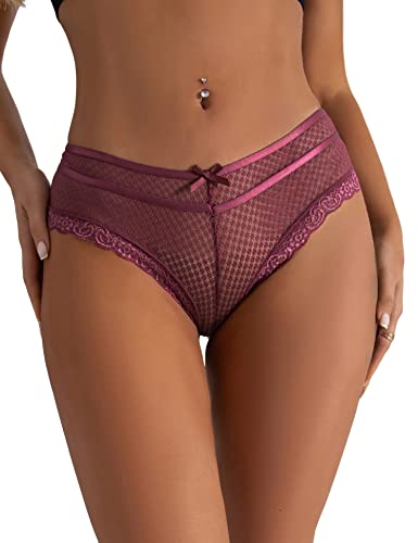 ohmydear Pantys Damen Höschen Spitze String Tanga Hipster Slip Große Größen Unterwäsche Reizwäsche Unterhose Thong von ohmydear