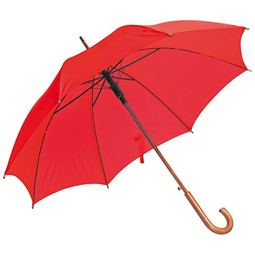 Automatik-Regenschirm / Farbe: rot von ohne Markenname