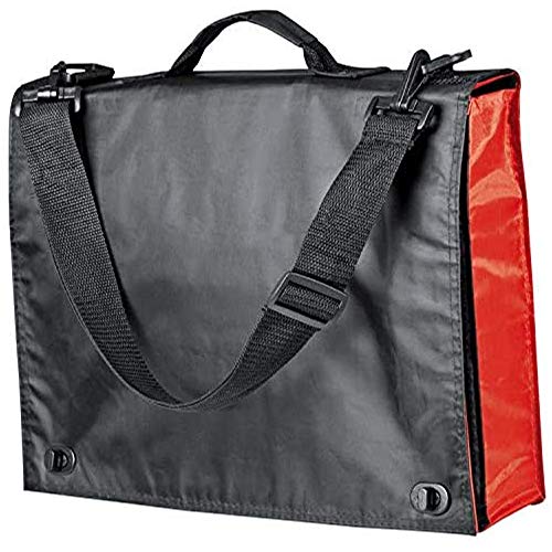 College Tasche / Schultertasche / Farbe: schwarz-rot von ohne Markenname