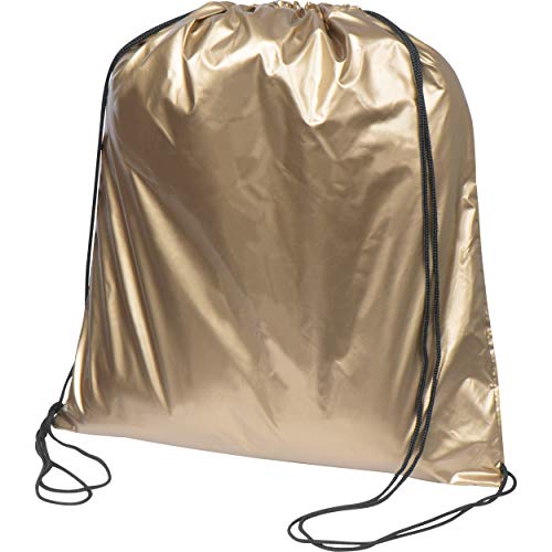 Gymbag / Sportbeutel / Turnbeutel aus Polyester / Farbe: metallic gold von ohne Markenname