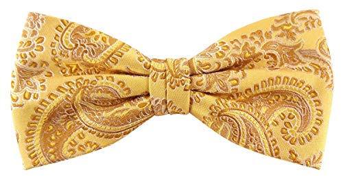 TigerTie Designer Seidenfliege gold gelbgold silber gemustert - Fliege Seide Silk TigerTie Designer Seidenfliege gold gelbgold silber gemustert - Fliege Seide Silk von TigerTie