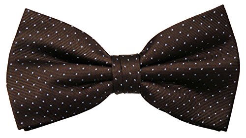 TigerTie Designer Seidenfliege braun blau hellblau gepunktet - Fliege Fly Top Seide Silk TigerTie Designer Seidenfliege braun blau hellblau gepunktet - Fliege Fly Top Seide Silk von TigerTie