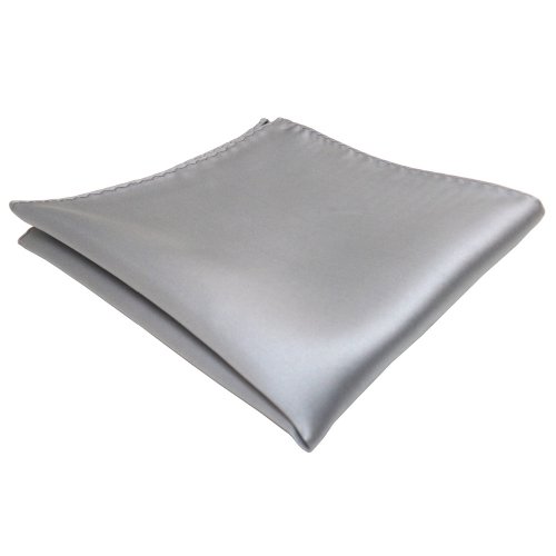 TigerTie Designer Einstecktuch in grau hellgrau silber einfarbig uni TigerTie Designer Einstecktuch in grau hellgrau silber einfarbig uni von TigerTie