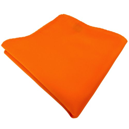TigerTie Designer Einstecktuch in orange pastellorange hellorange einfarbig uni von TigerTie