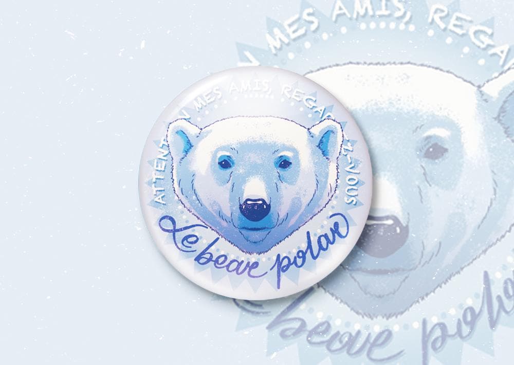 Le Bear Polar 1, 25" Pin - Cabin Druck Anstecker Le Bear Polar 1, 25" Pin - Cabin Druck Anstecker von ohnohereweglow