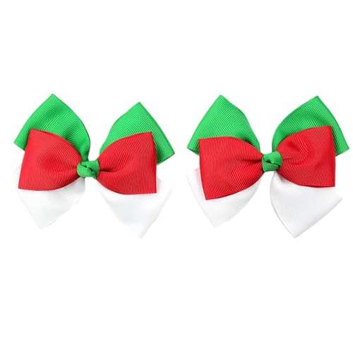 2 x Weihnachtshaarschleifen für Mädchen und Frauen, Haarschleifen, Haarschleifen, Haarschleifen, Haarschleifen von ohodhmnu