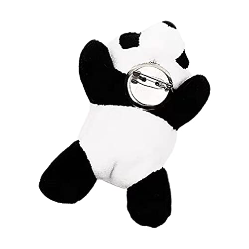 Cartoon-Panda-Haarreif, Stirnband, pelzige Haarspange, Legierung, Brosche, Styling-Zubehör für Frauen und Mädchen von ohodhmnu