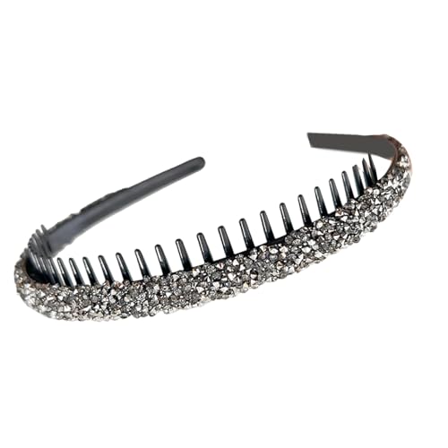 Modisches Strass-Haarband mit Zähnen, Kamm, glänzendes Haarband, Gesichtswäsche, Haarreifen für Damen, tägliche Hautpflege und Make-up-Requisiten Modisches Strass-Haarband mit Zähnen, Kamm, glänzendes Haarband, Gesichtswäsche, Haarreifen für Damen, tägliche Hautpflege und Make-up-Requisiten von ohodhmnu