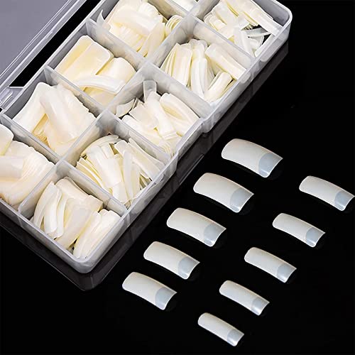 500 Stück Classic Falsche Nägel, 10 Größen Acryl Nägel Tips Künstliche Fingernägel mit Box Fake Nail Tips für Damen von okalabandee