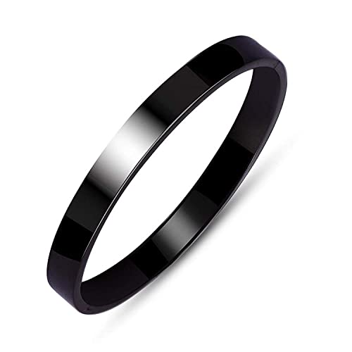 Okos Herren-Modeschmuck, hochglanzpoliert, stilvoll, Edelstahl, voller Kada-Stil, Armband für Jungen und Herren, BR1000049, Einheitsgröße, Edelstahl, kein Edelstein von okos
