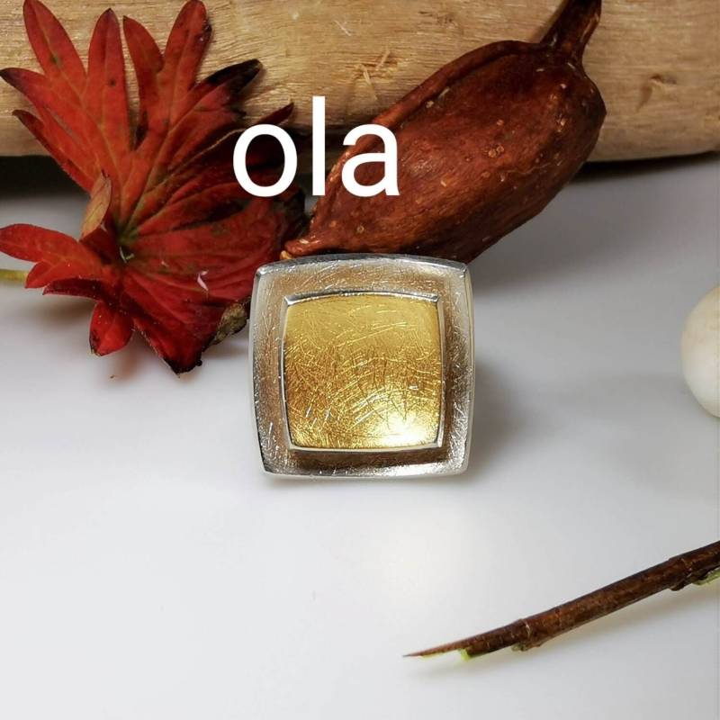 Handgefertigter Silberring -Bicolor Handgefertigter Silberring -Bicolor von olaschmuckberlin