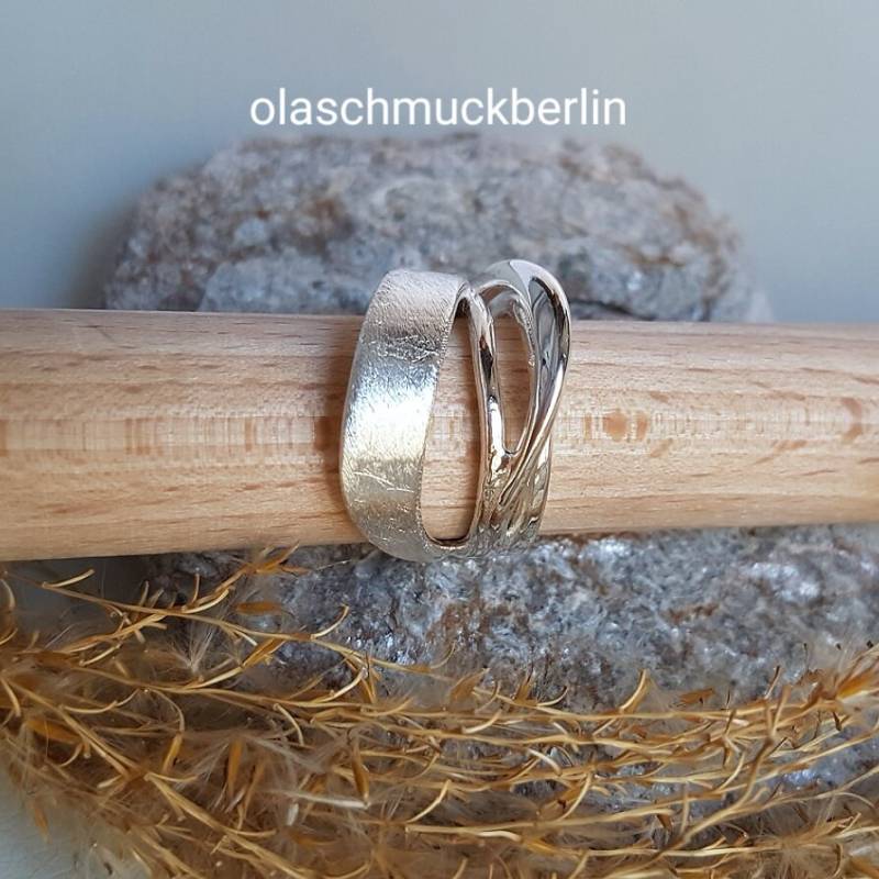 Handgertigter Silberring Mattiert Handgertigter Silberring Mattiert von olaschmuckberlin