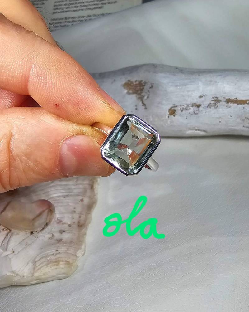 Prasiolith Ring Aus 925 Silber Prasiolith Ring Aus 925 Silber von olaschmuckberlin