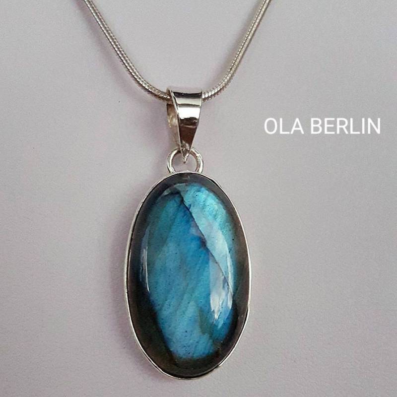 Silber Anhänger Mit Labradorit von olaschmuckberlin