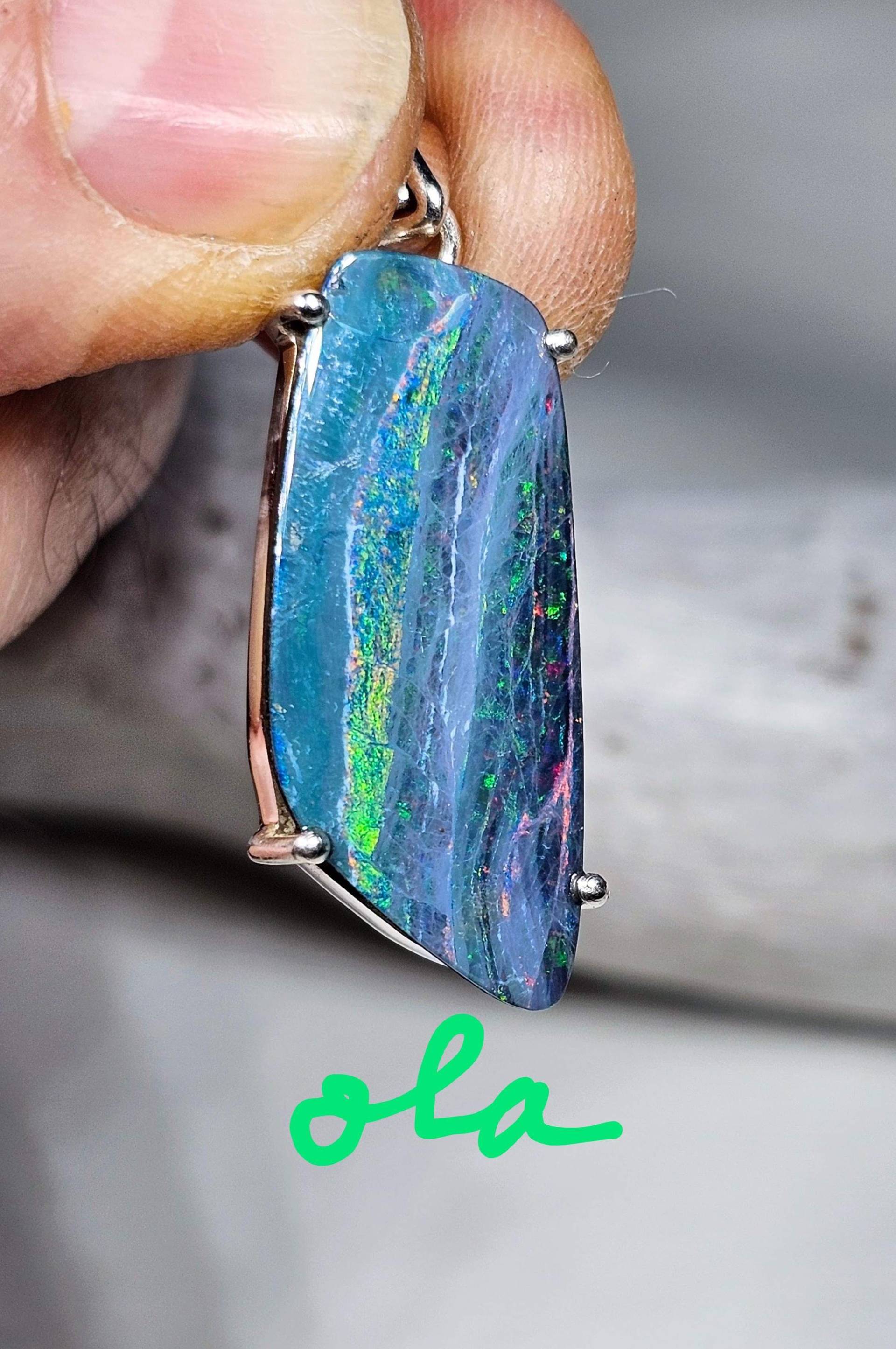 Silber Anhänger Mit Opal von olaschmuckberlin