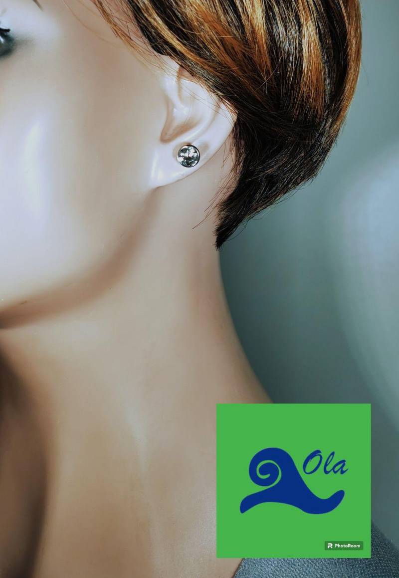 Silber Ohrstecker Mit Grünem Prasiolith Silber Ohrstecker Mit Grünem Prasiolith von olaschmuckberlin