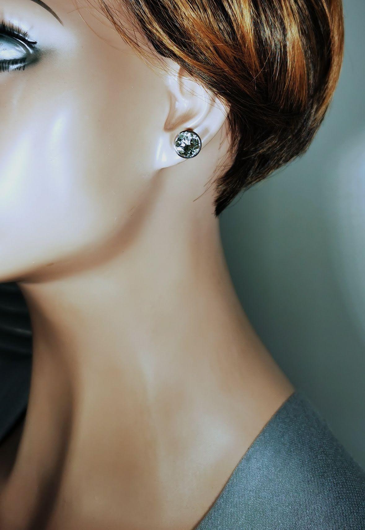 Silber Ohrstecker Mit Prasiolith von olaschmuckberlin