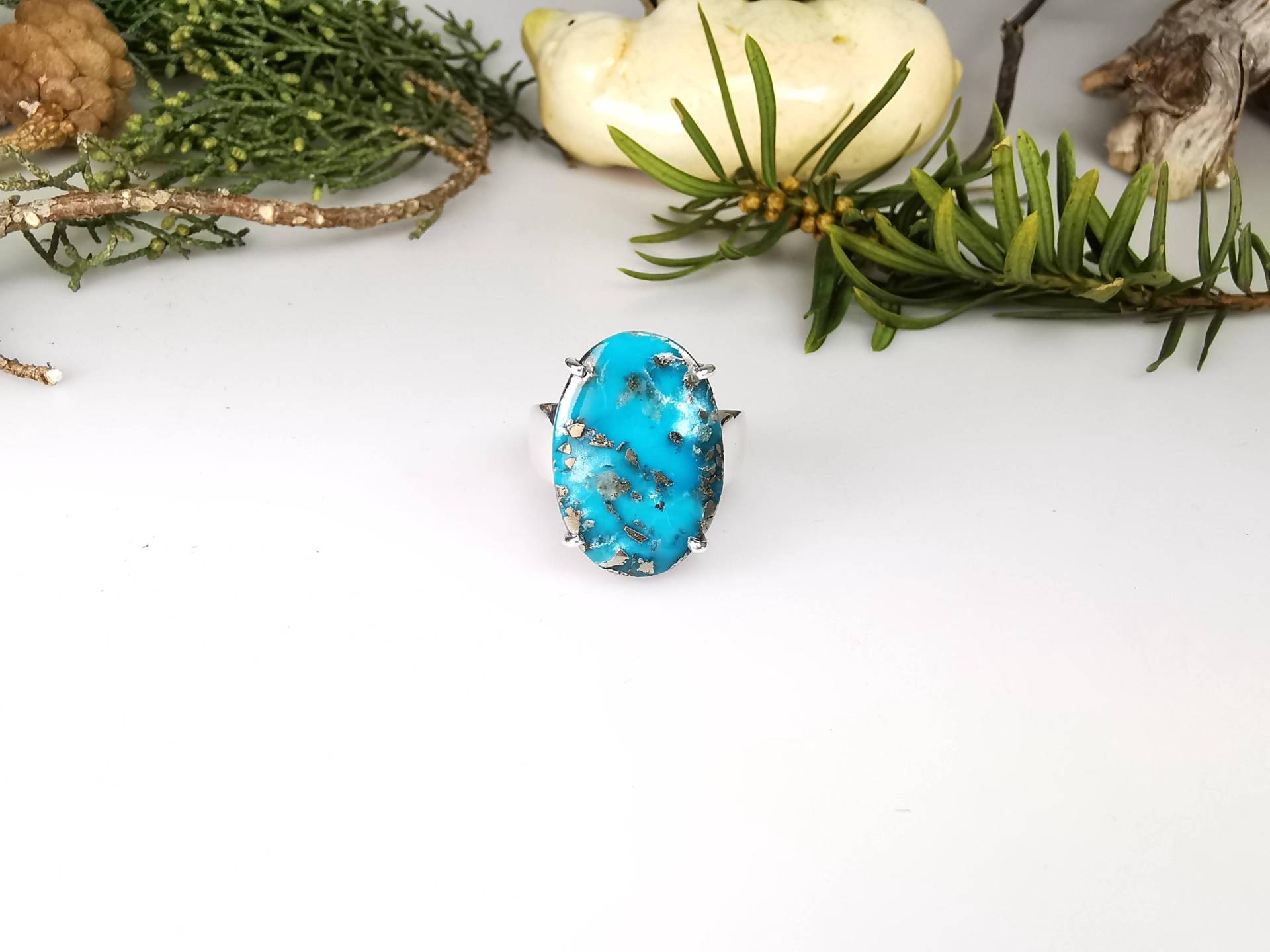 Silber Ring Mit Türkis von olaschmuckberlin