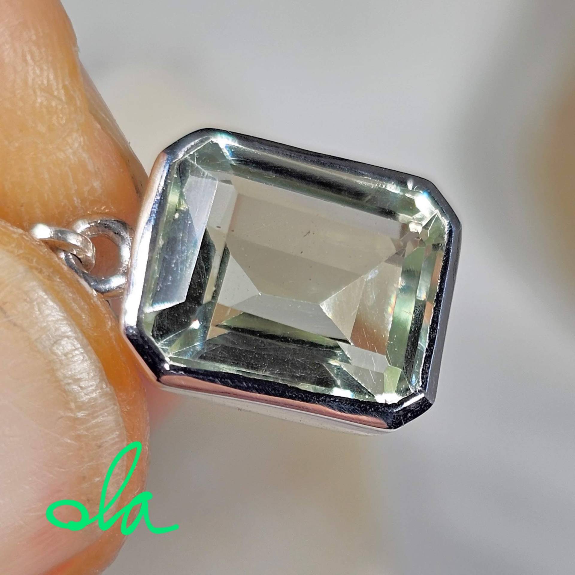 Silberohrhänger Mit Prasiolith von olaschmuckberlin