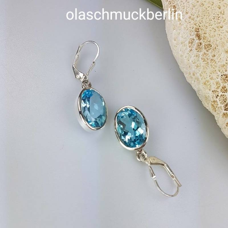 Silberohrhänger Mit Topas Silberohrhänger Mit Topas von olaschmuckberlin