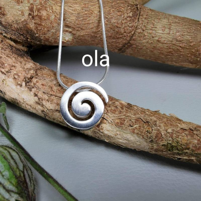 Spiral Anhänger Aus 925 Silber von olaschmuckberlin