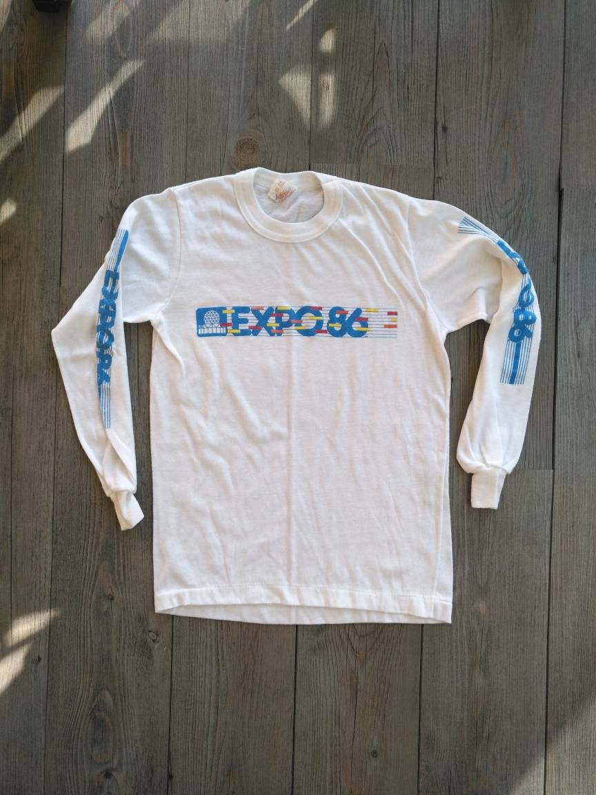 Original Expo 86 Langarm Shirt Jugend Große Original Expo 86 Langarm Shirt Jugend Große von oldenewsvintage
