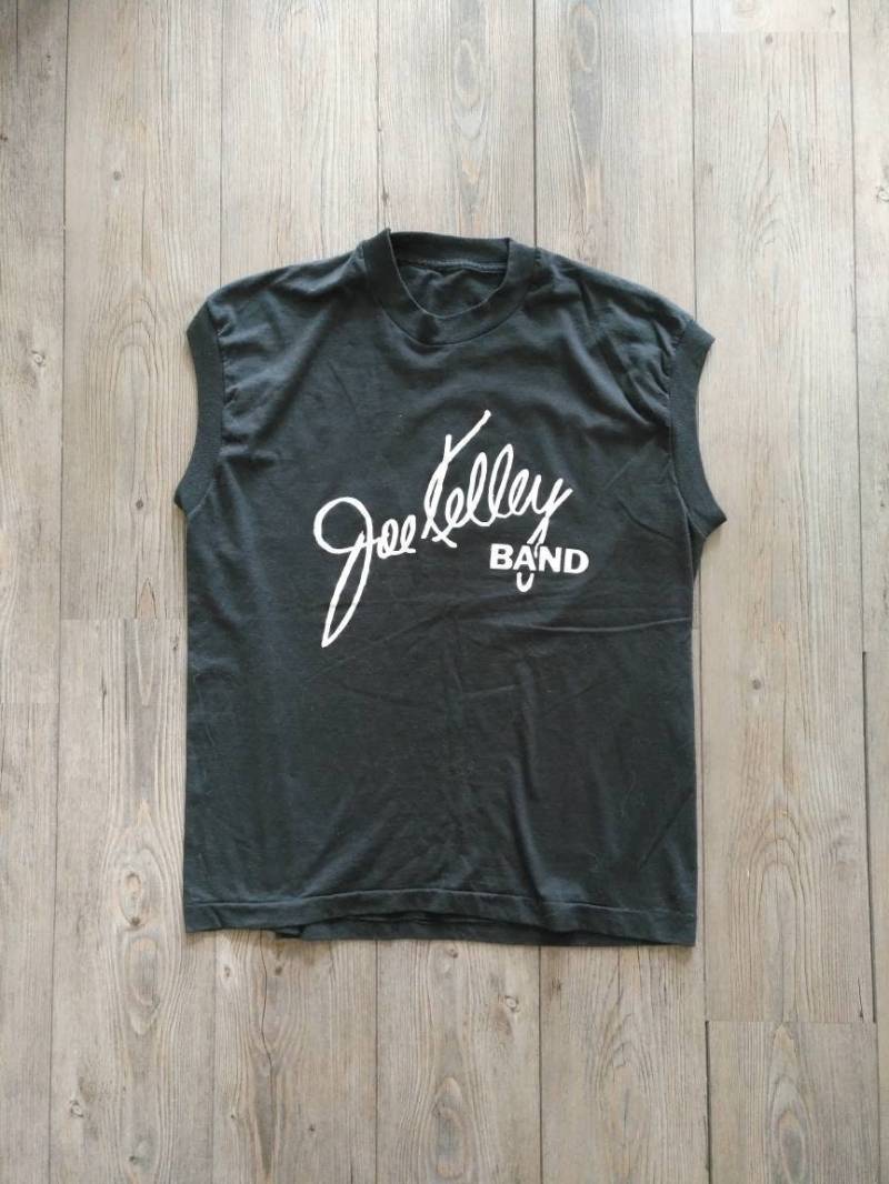 Vintage Joe Kelly Band Blue Shadow 80Er Jahre Hemd Vintage Joe Kelly Band Blue Shadow 80Er Jahre Hemd von oldenewsvintage