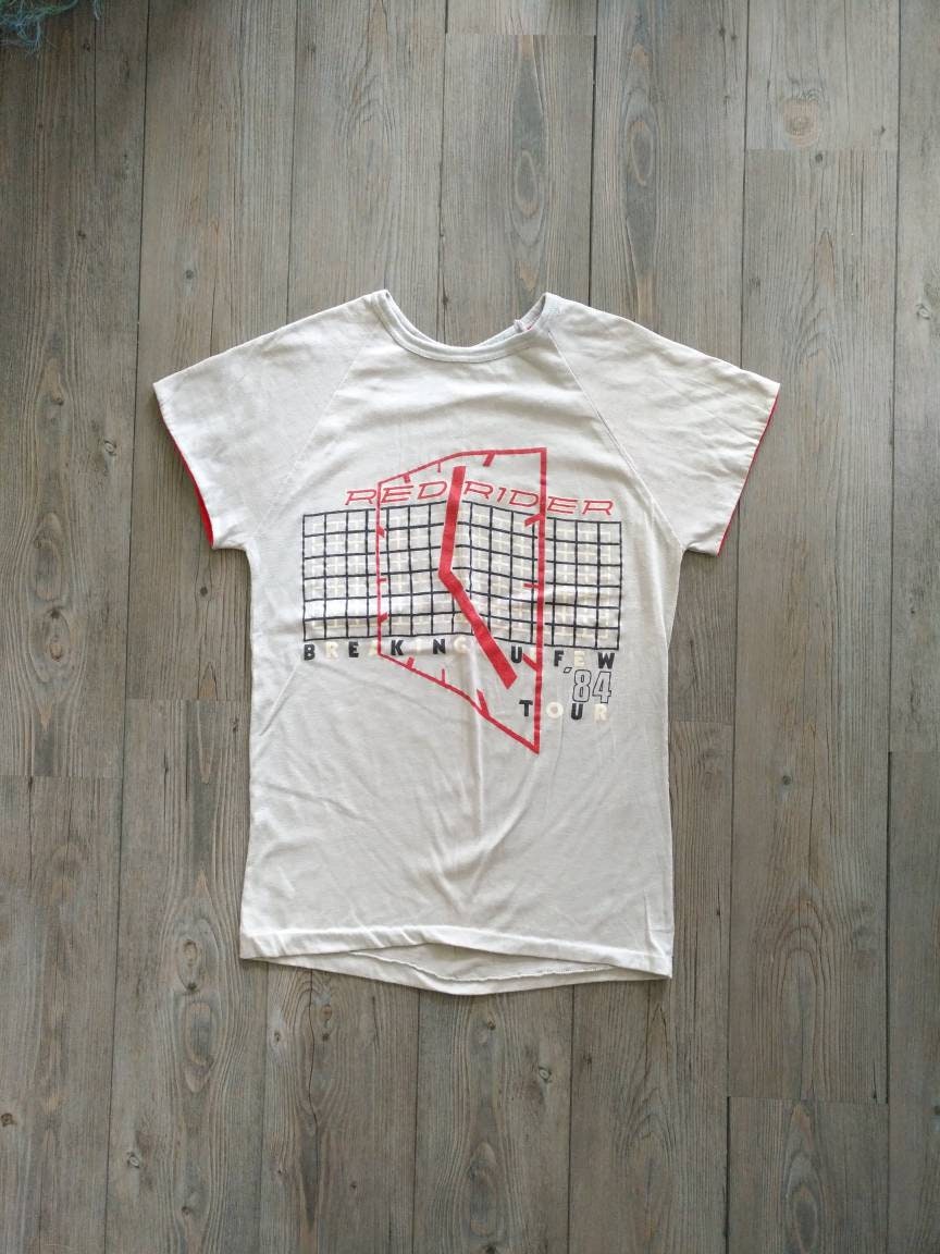 Vintage Red Rider Breaking Curfew 1984 Tour Shirt Vintage Red Rider Breaking Curfew 1984 Tour Shirt von oldenewsvintage