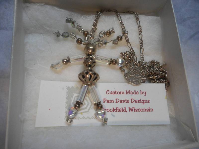 "Original Handgefertigte "Whimsey Girl" Wire-Art Halskette Von Pam Denim." "Original Handgefertigte "Whimsey Girl" Wire-Art Halskette Von Pam Denim." von oldies2treasure