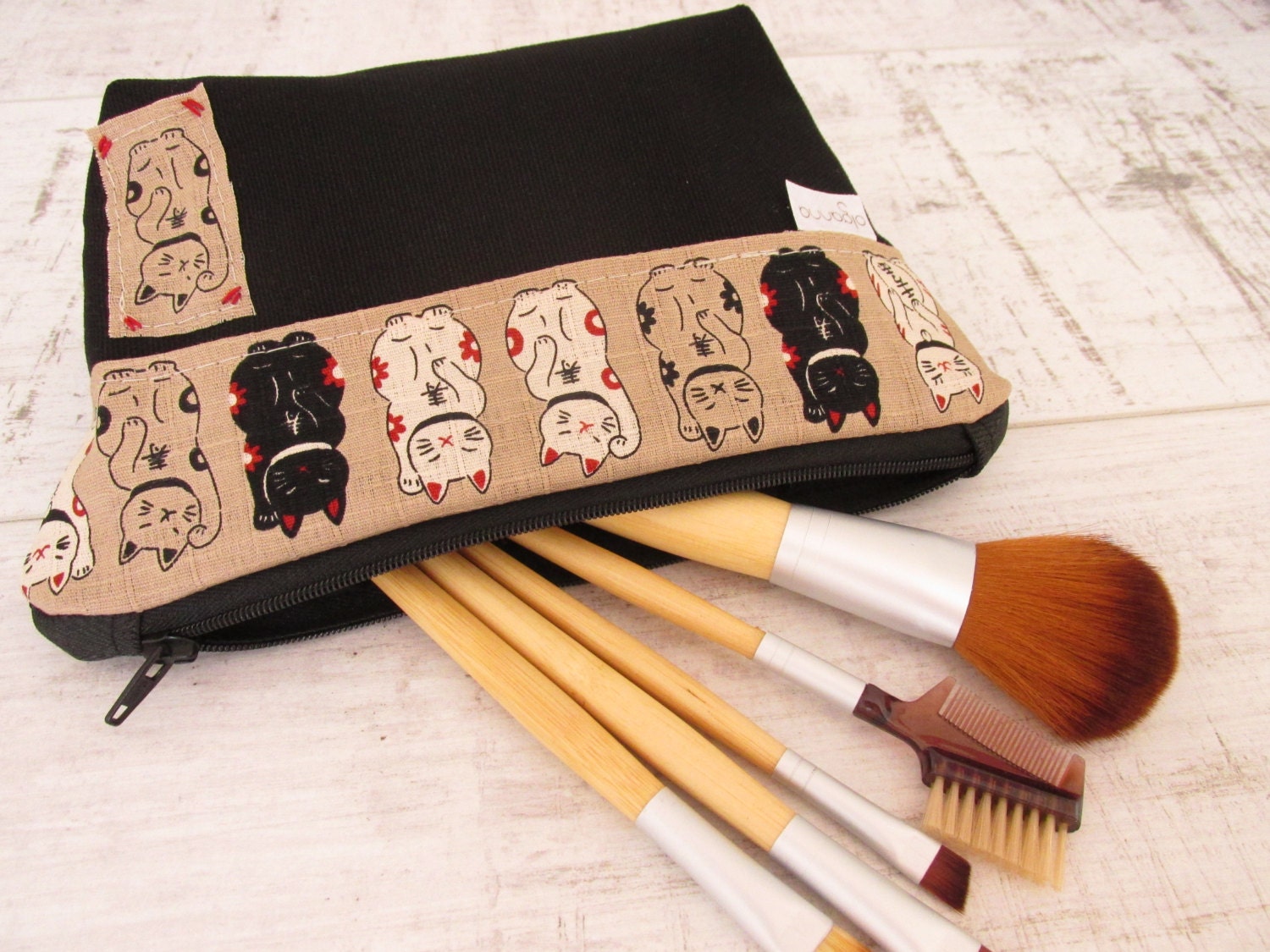 Lucky Cats Geschenkidee, Schminktaschen-Geschenkset Für Katzenliebhaber Lucky Cats Geschenkidee, Schminktaschen-Geschenkset Für Katzenliebhaber von olganna