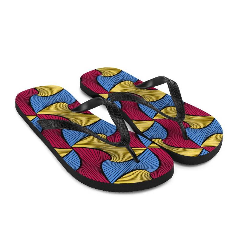 Mens Ankara Flip-Flops | African Vintage Wax Batik Print T Urlaub/ Mode Mens Ankara Flip-Flops | African Vintage Wax Batik Print T Urlaub/ Mode von olotufashion