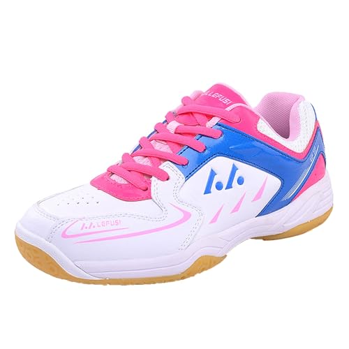Badminton Schuhe Für Frauen rutschfeste Damen Pickleball Turnschuhe Mode Walking Squash Tennis Schuhe,Rosa,39 EU Badminton Schuhe Für Frauen rutschfeste Damen Pickleball Turnschuhe Mode Walking Squash Tennis Schuhe,Rosa,39 EU von omcam