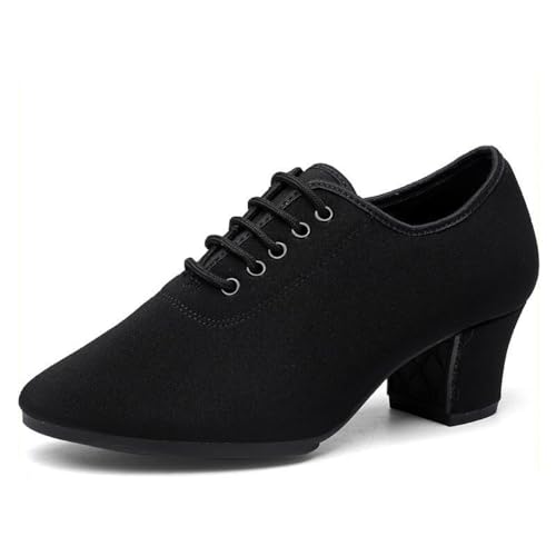 Damen Ballsaal Tanzschuhe, Wildleder Sohle Tango Salsa Latin Schuh Professionelle Leistung Tanzen Praxis Schuh,Rubber Split Sole,40 EU von omcam