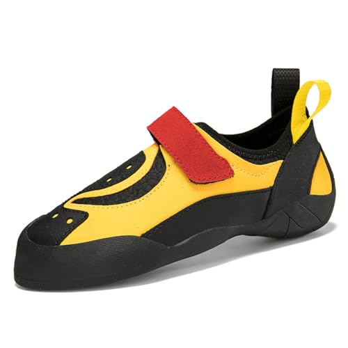 omcam Damen Herren Fels Kletterschuhe, Damen Jugend Mode Indoor Klettern Sportliche Turnschuhe Komfort Leicht,Gelb,44 EU omcam Damen Herren Fels Kletterschuhe, Damen Jugend Mode Indoor Klettern Sportliche Turnschuhe Komfort Leicht,Gelb,44 EU von omcam