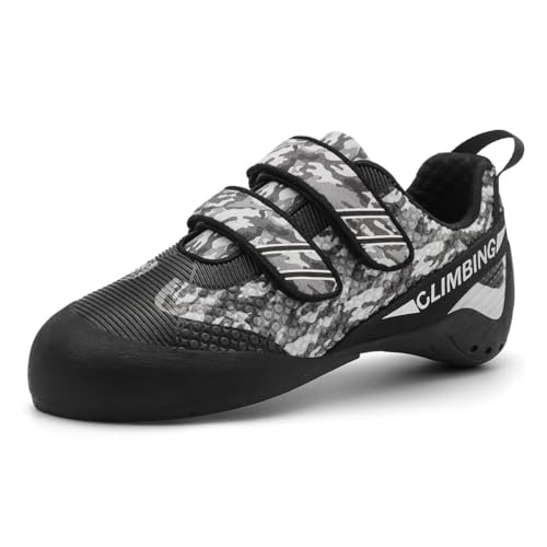 omcam Damen Kletterschuhe, Rutschfester Indoor-Outdoor-Kletterer Sneaker Mit Dual-Strap-Verschluss Für Anfänger,Schwarz,38 EU omcam Damen Kletterschuhe, Rutschfester Indoor-Outdoor-Kletterer Sneaker Mit Dual-Strap-Verschluss Für Anfänger,Schwarz,38 EU von omcam