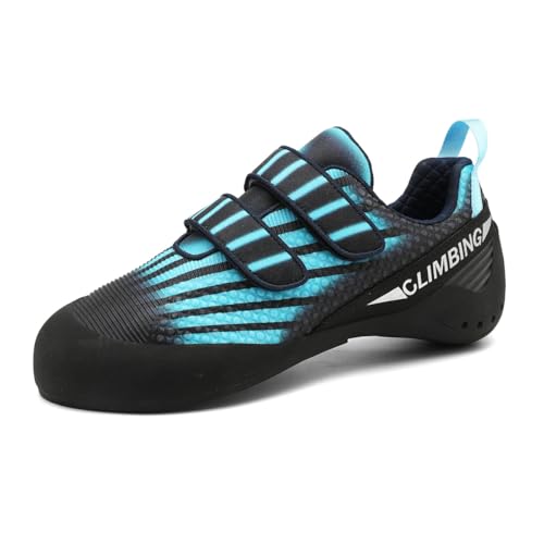 omcam Damen Kletterschuhe Atmungsaktiv rutschfest Bouldern Sport Fitness Sneaker Indoor Outdoor,Blau,43 EU omcam Damen Kletterschuhe Atmungsaktiv rutschfest Bouldern Sport Fitness Sneaker Indoor Outdoor,Blau,43 EU von omcam