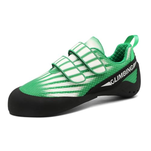 omcam Damen Kletterschuhe Atmungsaktiv rutschfest Bouldern Sport Fitness Sneaker Indoor Outdoor,Grün,38 EU omcam Damen Kletterschuhe Atmungsaktiv rutschfest Bouldern Sport Fitness Sneaker Indoor Outdoor,Grün,38 EU von omcam
