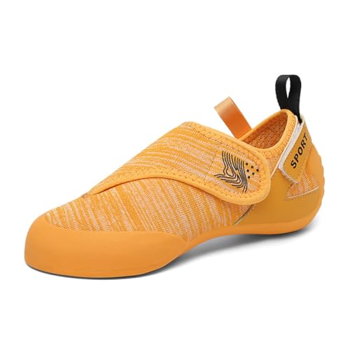 omcam Damen Kletterschuhe Für Anfänger - Mesh Atmungsaktive Wall Performance Climbers Schuhe Mit Fußgewölbestütze,Gelb,39 EU von omcam