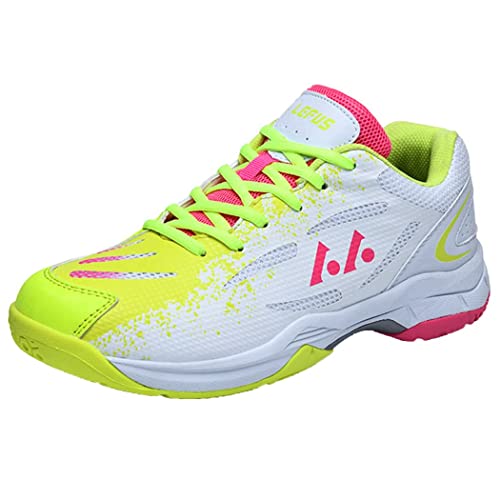 omcam Damen Volleyball Schuhe, Indoor Outdoor Pickleball Trainer Mode Atmungsaktive Racquetball Tennis Turnschuhe Für Damen,Grün,39 EU von omcam