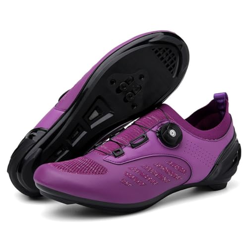 omcam Herren Damen Rennradschuhe, Indoor Heimtrainer Fahrradschuhe Kompatibel Mit SPD & Look Delta rutschfeste Fahrradschuhe,Lila,37 EU omcam Herren Damen Rennradschuhe, Indoor Heimtrainer Fahrradschuhe Kompatibel Mit SPD & Look Delta rutschfeste Fahrradschuhe,Lila,37 EU von omcam